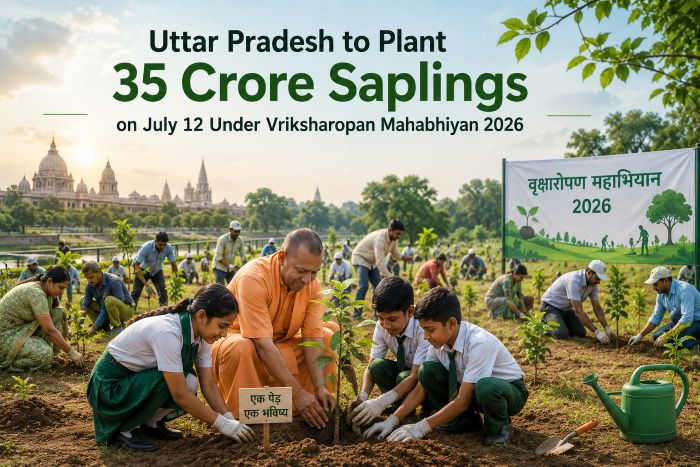 Uttar Pradesh to Plant 35 Crore Saplings on July 12 Under Vriksharopan Mahabhiyan 2026